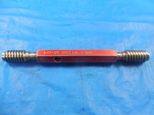 1/2 10 SPL FORM 60 DEG. DOUBLE LEAD SET THREAD PLUG GAGE GO NO GO .4470 & .4430