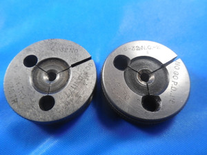 6 32 NC 2 THREAD RING GAGES #6 .138 GO NO GO P.D.S = .1177 & .1150 INSPECTION