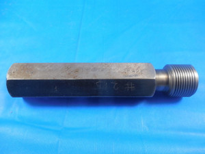 7/8 18 NS 3 THREAD PLUG GAGE .875 GO ONLY P.D.= .8425 INSPECTION 7/8-18 NS-3