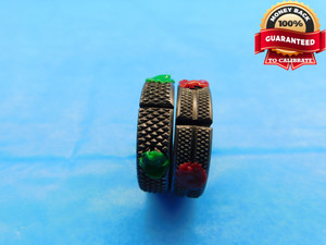 5 40 NC 2 THREAD RING GAGES #5 .125 GO NO GO P.D.'S = .1088 & .1064 UNC-2 CHECK - NG0567BU