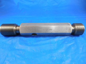 7/8 14 NS THREAD PLUG GAGE .875 GO NO GO P.D.'S = .8586 & .8871 INSPECTION TOOL