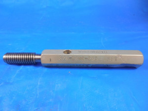 3/8 16 NC 2 & 3 SET THREAD PLUG GAGE .375 GO ONLY P.D. = .3344 INSPECTION TOOL