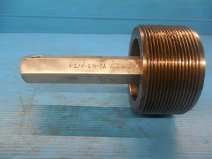 4 1/4 8 N 2A SET THREAD PLUG GAGE 4.25 NO GO ONLY P.D. = 4.1567 INSPECTION TOOL