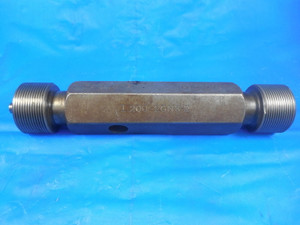 1.200 20 NS 2 THREAD PLUG GAGE 1.2 GO NO GO P.D.'S = 1.1675 & 1.1727
