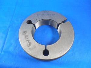 2" 16 UN 3A BEFORE PLATE THREAD RING GAGE 2.0 NO GO ONLY P.D. = 1.9540 UN-3A B/P