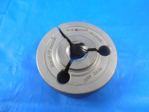 9/16 8 ACME 2C LEFT HAND DOUBLE LEAD THREAD RING GAGE .5625 GO ONLY P.D. = .4937