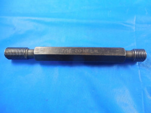 7/16 20 NF LEFT HAND THREAD PLUG GAGE .4375 GO NO GO P.D.'S = .4024 & .4050