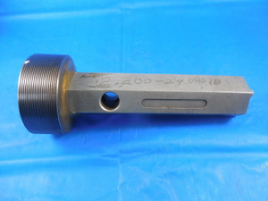 2.200 24 UNS 1B THREAD PLUG GAGE 2.2 GO ONLY P.D. = 2.1729 QUALITY INSPECTION
