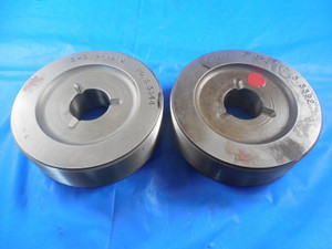3 3/8 16 N 3 THREAD PLUG GAGES 3.375 GO NO GO P.D.'S = 3.3344 & 3.3392 TOOLS