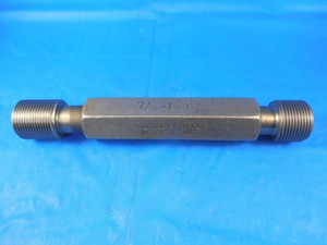 7/8 18 NS THREAD PLUG GAGE .875 GO NO GO P.D.'S = .8389 & .8431 INSPECTION TOOLS