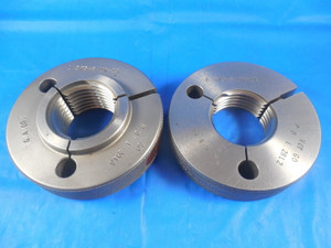 1 3/8 8 UN 1A THREAD RING GAGES 1.375 GO NO GO P.D.'S= 1.2916 & 1.2812 1 3/8-8