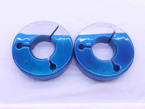 1 5/8 12 UN 2A THREAD RING GAGES 1.625 1.6250 GO NO GO P.D.'S = 1.5691 & 1.5632 - 158122AR2