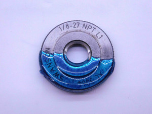 1/8 27 NPT L1 PIPE THREAD RING GAGE .125 .1250 N.P.T. NATIONAL TAPER INSPECTION - NG1315IP
