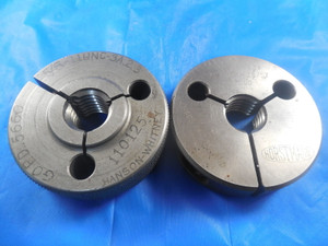 5/8 11 NC 3A THREAD RING GAGES .625 GO NO GO P.D.'S = .5660 & .5619 INSPECTION