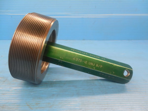 4 3/8 12 UNJ BEFORE PLATE THREAD PLUG GAGE 4.375 GO ONLY P.D. = 4.3221 BP B/P