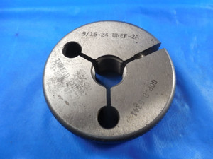 9/16 24 UNEF 2A THREAD RING GAGE .5625 GO ONLY P.D. = .5341 QUALITY INSPECTION