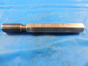 1/2 20 3A SET THREAD PLUG GAGE .5 NO GO ONLY P.D. = .4643 QUALITY INSPECTION