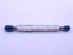 1/4 28 UNF 3B STI HELICOIL THREAD PLUG GAGE .25 GO NO GO P.D.'S = .2732 & .2754 - NG1919BU
