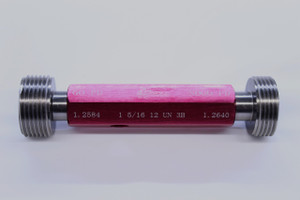 NEW 1 5/16 12 UN 3B THREAD PLUG GAGE 1.3125 GO NO GO P.D.'S = 1.2584 & 1.2640