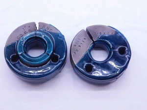1" 8 NC 3 THREAD RING GAGES 1.0 1.00 1.000 GO NO GO P.D.'S = .9188 & .9134 UNC-3 - 183R1