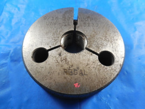 9/16 18 UNF 3A THREAD RING GAGE .5625 NO GO ONLY P.D. = .5230 INSPECTION QUALITY