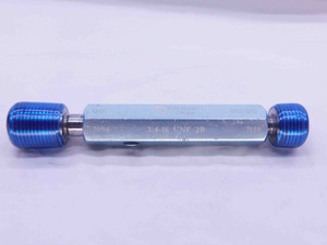 3/4 16 UNF 2B VERMONT THREAD PLUG GAGE .75 .750 GO NO GO P.D.'S = .7094 & .7159 - NG2275YP