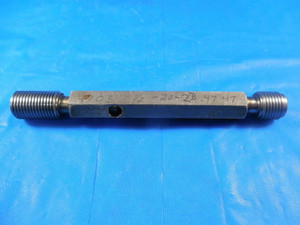 1/2 20 2B SPECIAL THREAD PLUG GAGE .5 GO NO GO P.D.'S = .4705 & .4747 INSPECTION
