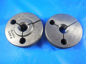 9/16 8 DBL. LEAD MOD 60 DEG. THREAD RING GAGES .5625 GO NO GO PDS .5016 & .4960