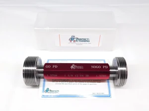 NEW 1 5/8 12 UN 3B THREAD PLUG GAGE 1.625 GO NO GO P.D.'S= 1.5709 & 1.5766 TOOL
