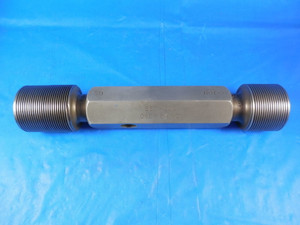 1 3/8 18 NS SET OVER BASIC THREAD PLUG GAGE 1.375 GO NO GO PDS = 1.3409 & 1.3389