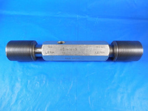 1 5/16 18 NS SET THREAD PLUG GAGE 1.3125 GO NO GO P.D.'S = 1.2784 & 1.2764 TOOL