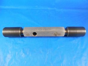 15/16 24 NS 3A SET THREAD PLUG GAGE .9375 GO NO GO P.D.'S = .9104 & .9068 TOOL
