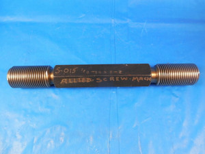 7/8 14 NF 2 SET THREAD PLUG GAGE .875 GO NO GO P.D.'S = .8286 & .8237 SETTING
