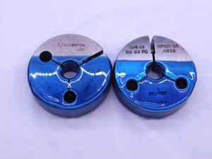 1/4 18 NPSM 2A PIPE THREAD RING GAGE .25 .250 GO NO GO P.D.'S = .4903 & .4859 - CH1453TA