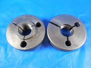 3/4 10 UNS 2A BEFORE PLATE THREAD RING GAGES .75 GO NO GO PDS= .6816 & .6765 B/P
