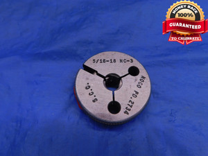 5/16 18 NC 3 THREAD RING GAGE .3125 NO GO ONLY P.D. = .2734 UNC-3 INSPECTION - CA0100SL