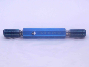 9/16 18 UNF 2A SET THREAD PLUG GAGE .5625 GO NO GO P.D.'S = .5250 & .5205 CHECK - JF0751BU 9/16 18 UNF 2A SET THREAD PLUG GAGE .5625 GO NO GO P.D.'S = .5250 & .5205 CHECK - JF0751BU