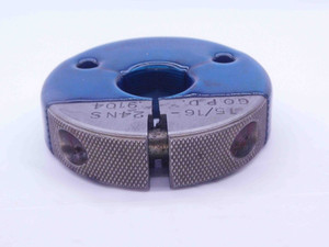 15/16 24 NS THREAD RING GAGE .9375 GO ONLY P.D. = .9104 15/16"-24 UNS 3A - JF0786BU
