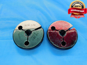 M10 X 1.5 6g METRIC THREAD RING GAGES 10.0 GO NO GO P.D.'S = 8.994 & 8.862 CHECK - JF0880SL