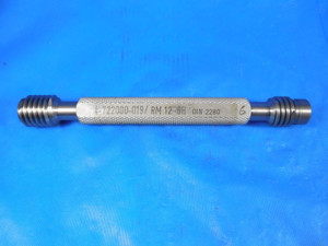 RM 12 - 6H METRIC THREAD PLUG GAGE 12.0 GO NO GO 4-72200-019 RM12 INSPECTION
