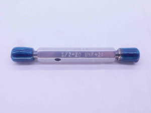 1/2 20 UNF 2A SET THREAD PLUG GAGE .5 GO NO GO P.D.'S = .4662 & .4619 FULL FORM - DS0098SL