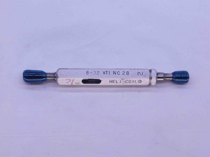 8 32 UNC 2B STI HELICOIL THREAD PLUG GAGE #8 .164 GO NO GO PD'S = .1843 & .1872 - DS0109SL