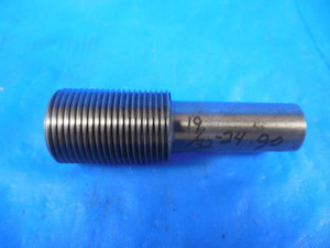 19/32 24 THREAD PLUG GAGE MEMBER .59375 GO ONLY P.D. = .5667 QUALITY TOOLS