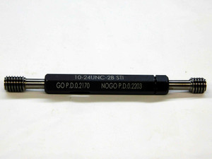 NEW 10 24 UNC 2B STI HELICOIL THREAD PLUG GAGE #10 .190 GO NO GO PDS .2170 .2203