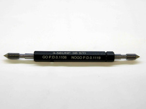 NEW 3 56 UNF 3B STI HELICOIL THREAD PLUG GAGE #3 .099 GO NO GO PDS .1106 & .1119