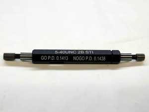 NEW 5 40 UNC 2B STI HELICOIL THREAD PLUG GAGE #5 .125 GO NO GO PDS .1413 & .1438