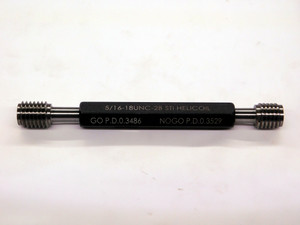 NEW 5/16 18 UNC 2B STI HELICOIL THREAD PLUG GAGE .3125 GO NO GO PDS .3486 .3529