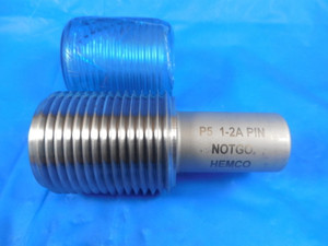 NICE P5 1 2A SUCKER ROD PIN THREAD PLUG GAGE 1.0 NO GO ONLY 1-2A P-5 10 TPI TOOL