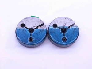 1/4 40 UNS 2A THREAD RING GAGES .25 .250 .2500 GO NO GO P.D.'S = .2329 & .2300 - CS3998MSRL
