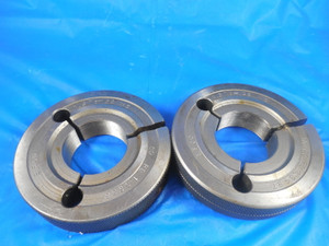 1 3/8 32 NS THREAD RING GAGES 1.3750 GO NO GO P.D.'S = 1.3536 & 1.3487 TOOL